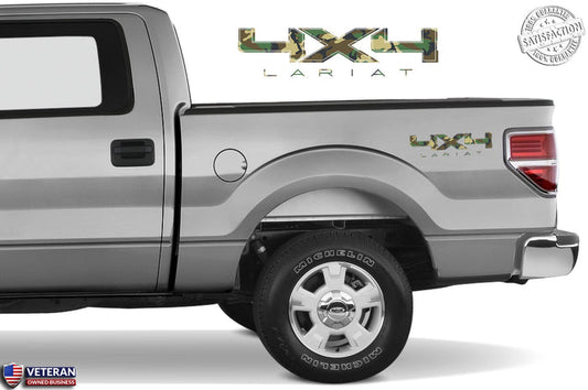 4X4 LARIAT Bedside Forest Decal Fits Ford Trucks 2008-2017 F150-250 SUPER DUTY