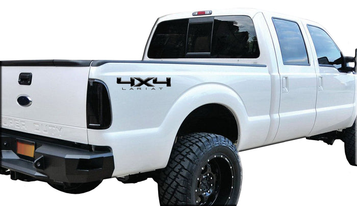4X4 LARIAT DECAL (2 included) FITS: 2008-2017 FORD TRUCK F250 F350 SUPER DUTY