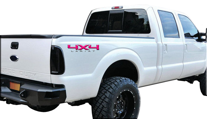 4X4 LARIAT DECAL (2 included) FITS: 2008-2017 FORD TRUCK F250 F350 SUPER DUTY