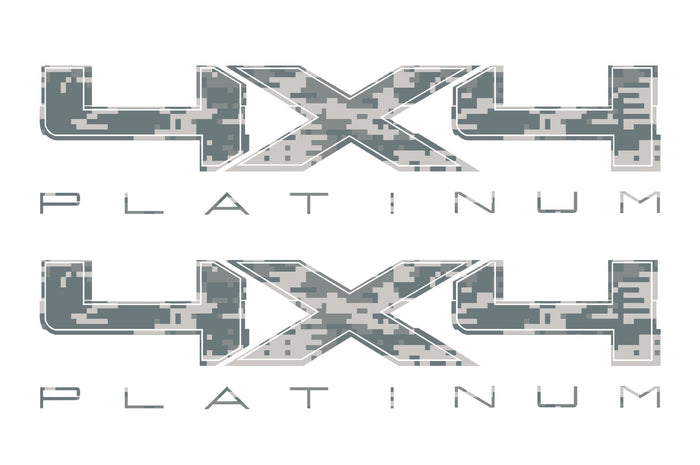 4X4 PLATINUM Bedside Digi camo Decal Fits Ford Trucks 2008-2017 F150-250 SUPER DUTY