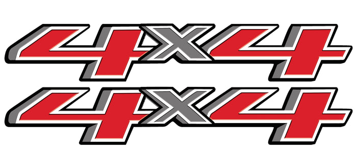 4x4 Vinyl Decal for Truck Bed Fits: 2014-2018GMC Chevrolet Silverado