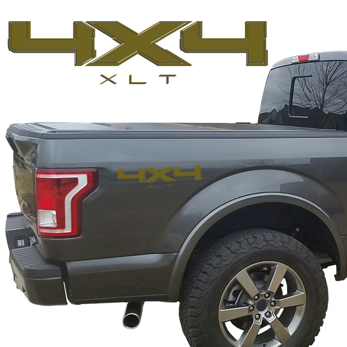4X4 XLT BEDSIDE VINYL DECAL FIT FORD TRUCKS 2008-2017 F150 F250 SUPER DUTY