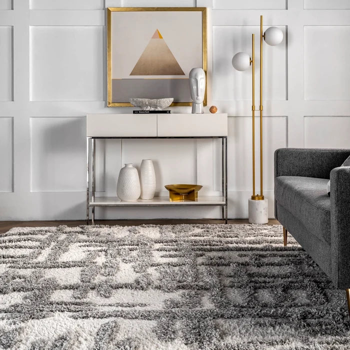 4x6 Lydia High Low Modern Soft Shaggy Area Rug