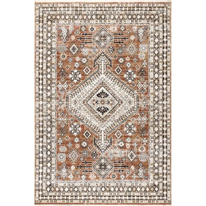 4x6 Vanesa Medallion Fringe Area Rug