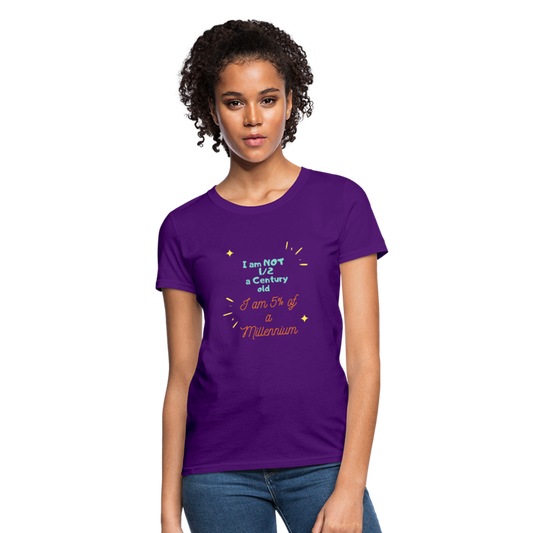 5 % of a millennium. - purple