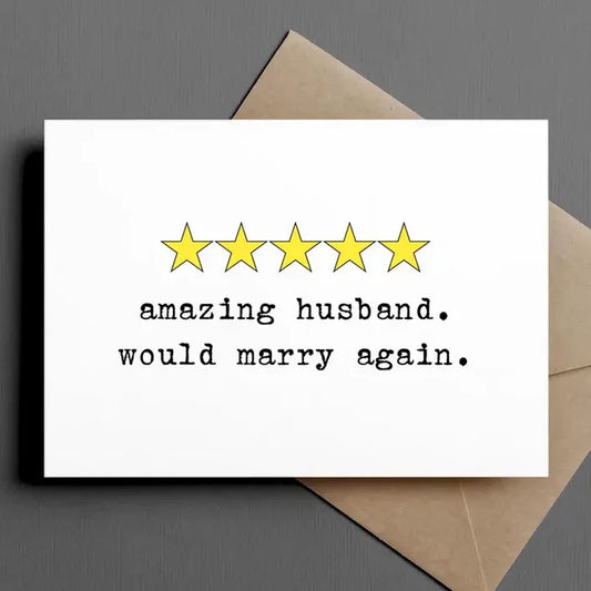 5 Star Husband Card