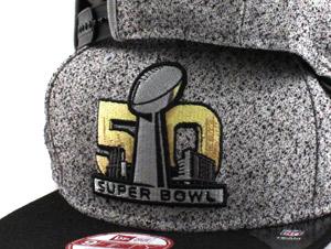 50th Super Bowl NFL Collection 9Fifty Snapback hats (Gray Black Dot)