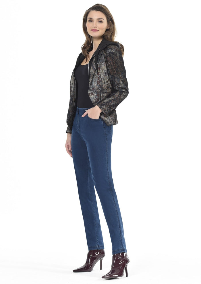 Robell 52560 Denim Bella Jean 73cm (Short) Col 64 - Blue Denim Front | Dotique