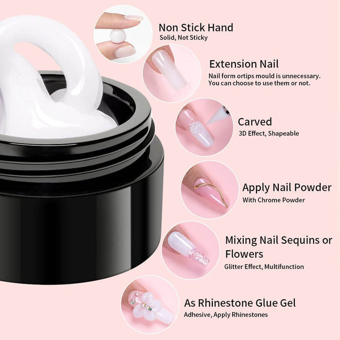 Non-stick Hand Nail Model Gel Easy Shape No Residue