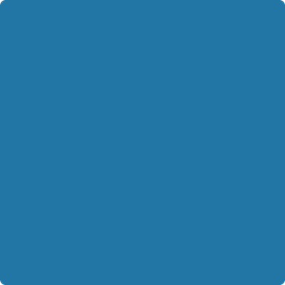 784-Blue: Macaw  a paint color by Benjamin Moore avaiable at Clement's Paint in Austin, TX.