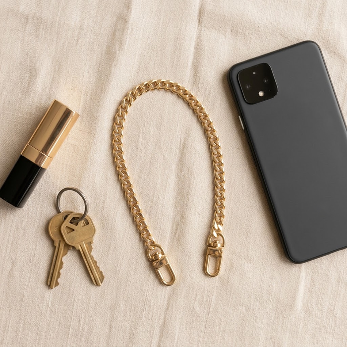 8" Mini Gold Purse Chain