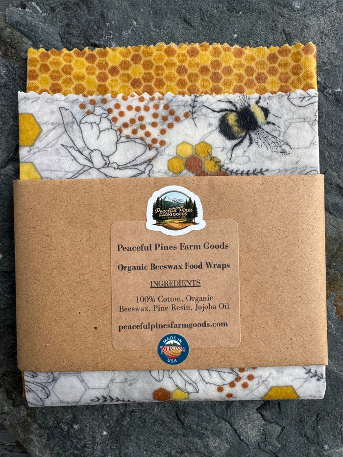 Organic Beeswax Fabric Food Wraps