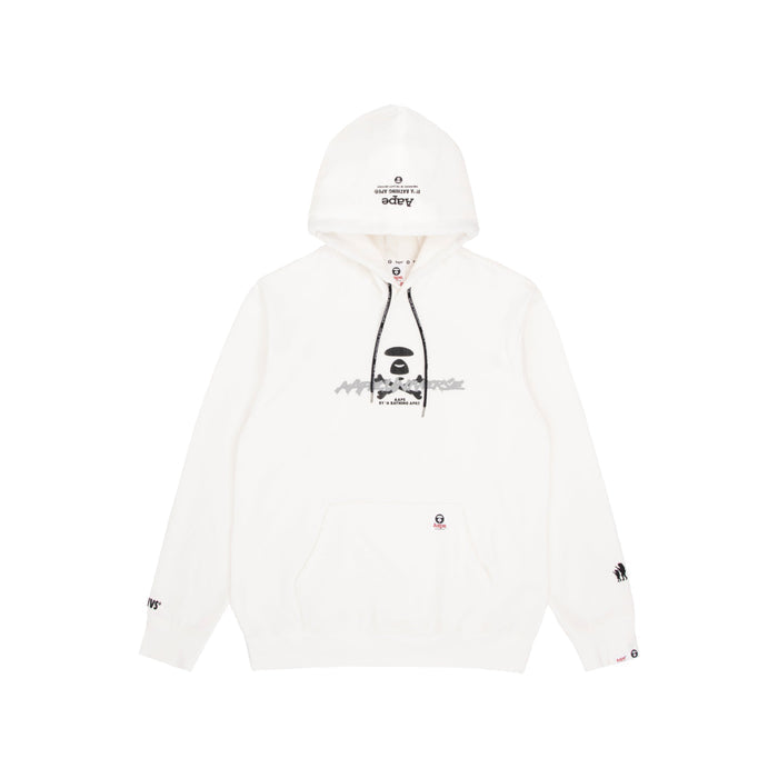 Aape By Bathing Ape Moonface Pullover Hoodie Ivory