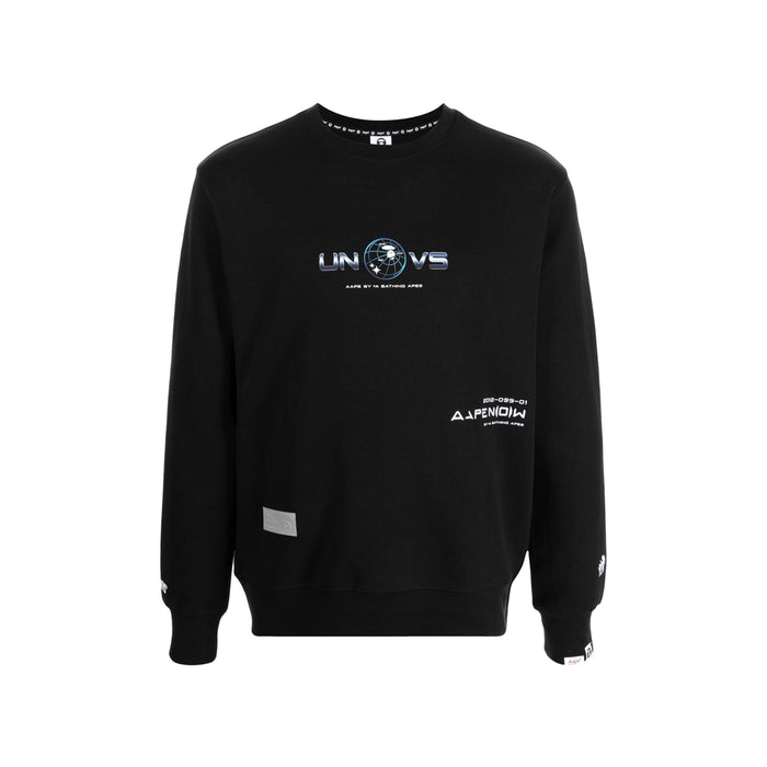 Aape By Bathing Ape Universe Crewneck Sweater Black