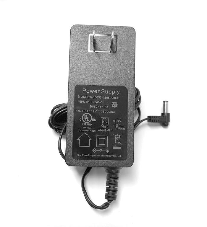 AC Power Supply - 12V 5A (8ft)