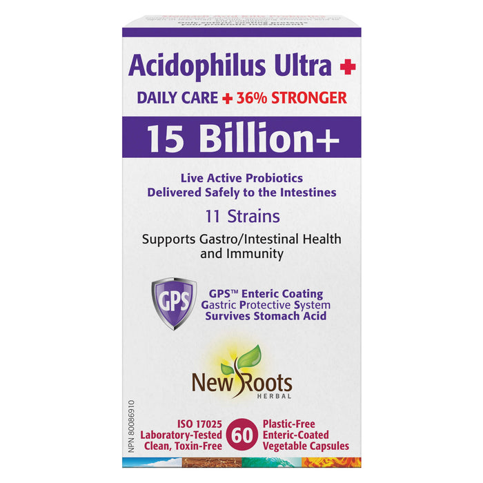 Box of New Roots Acidophilus Ultra + 60 Vegetable Capsules