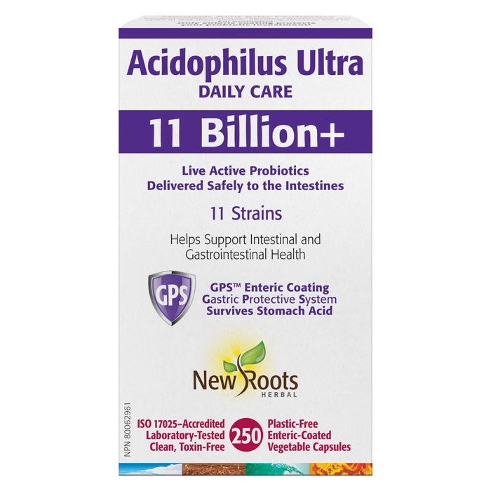 Box of New Roots Acidophilus Ultra 250 Vegetable Capsules