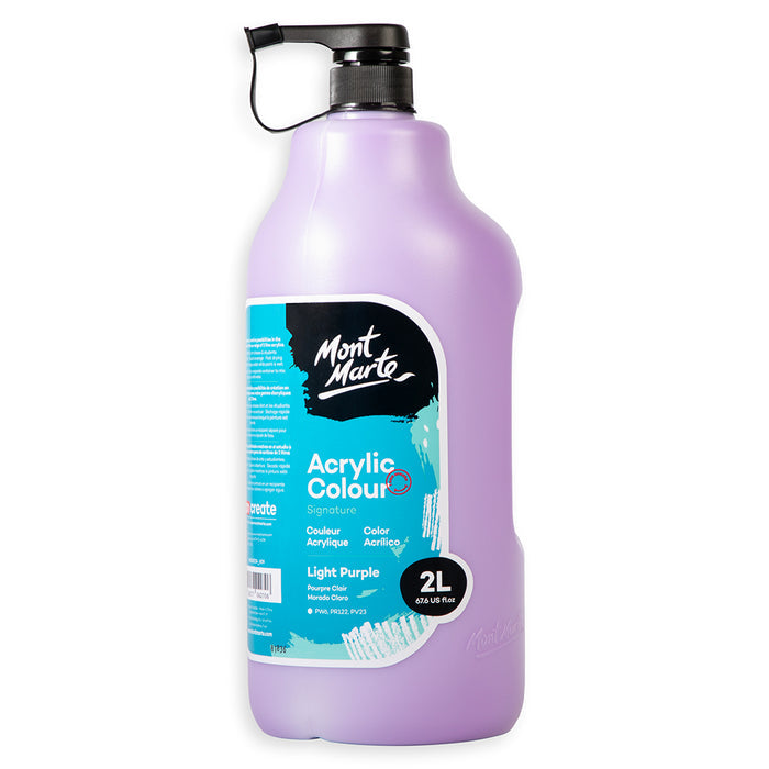 Acrylic Colour Paint Signature 2L (67.6 US fl.oz) Bottle – Light Purple