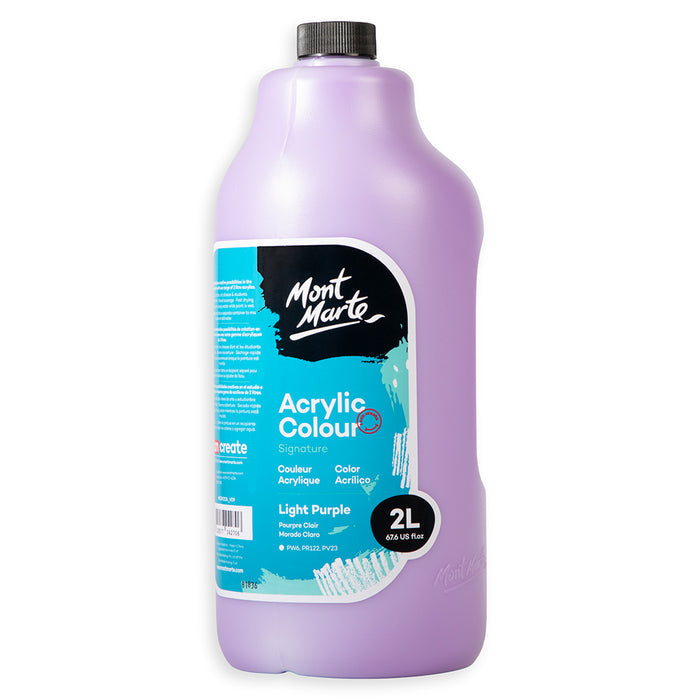 Acrylic Colour Paint Signature 2L (67.6 US fl.oz) Bottle – Light Purple