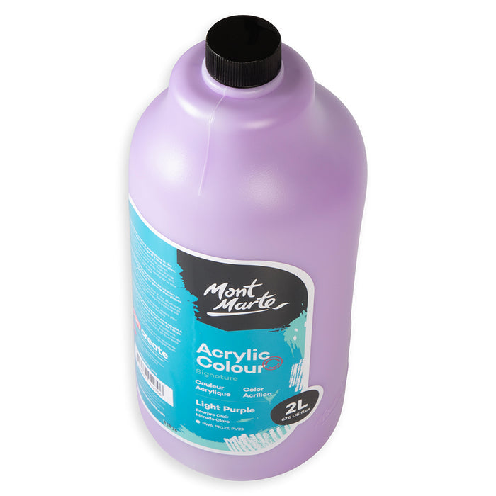 Acrylic Colour Paint Signature 2L (67.6 US fl.oz) Bottle – Light Purple