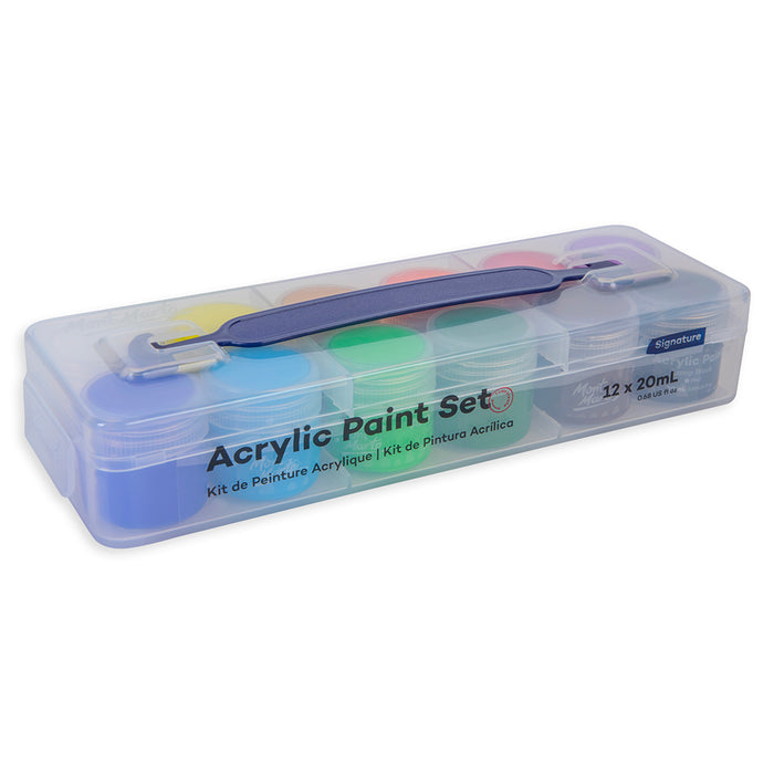 Acrylic Paint Pot Set Signature 12pc x 20ml (0.68 US fl.oz)