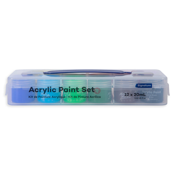 Acrylic Paint Pot Set Signature 12pc x 20ml (0.68 US fl.oz)