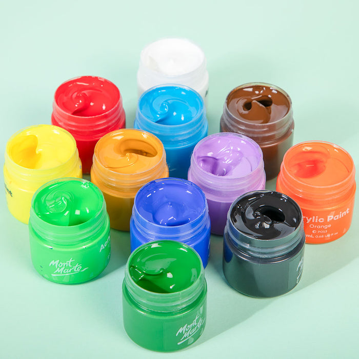 Acrylic Paint Pot Set Signature 12pc x 20ml (0.68 US fl.oz)