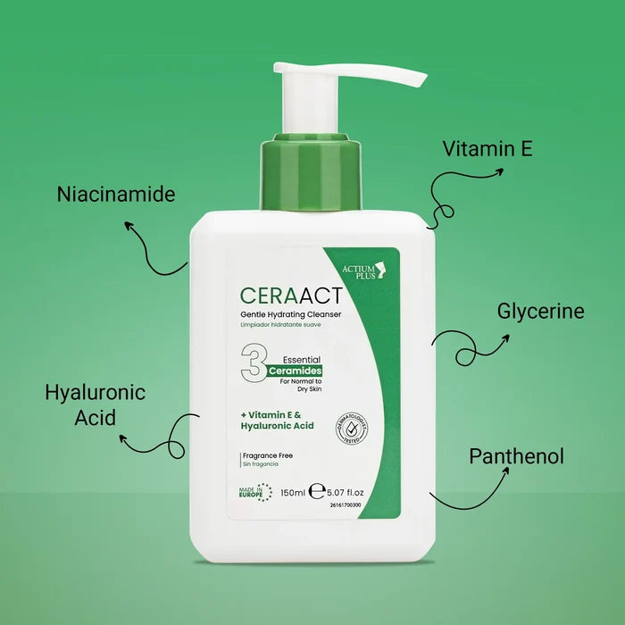 Actium Plus CERAACT Gentle Hydrating Cleanser 150ml