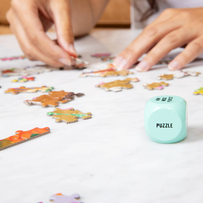 Set of activity dice cards by Two Tumbleweeds featuring colorful illustrations for fun, interactive games and creative play.