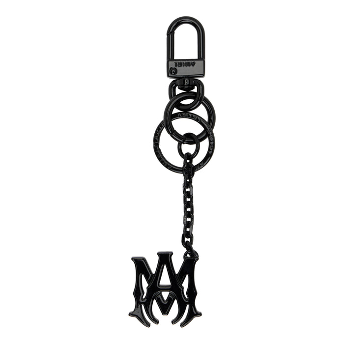 Amiri 'MA' Heavy Metal Keychain Black