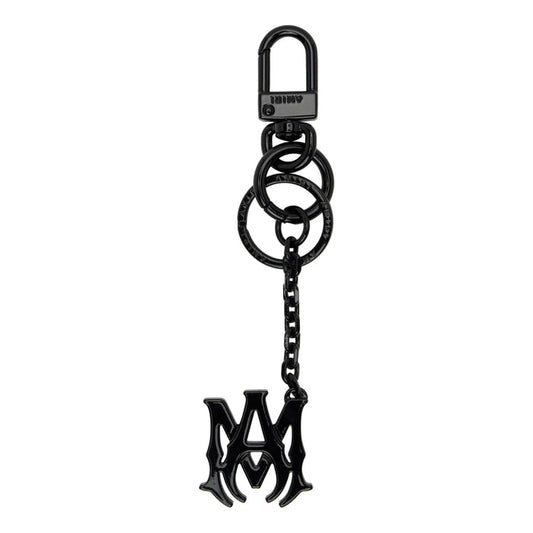 Amiri 'MA' Heavy Metal Keychain Black