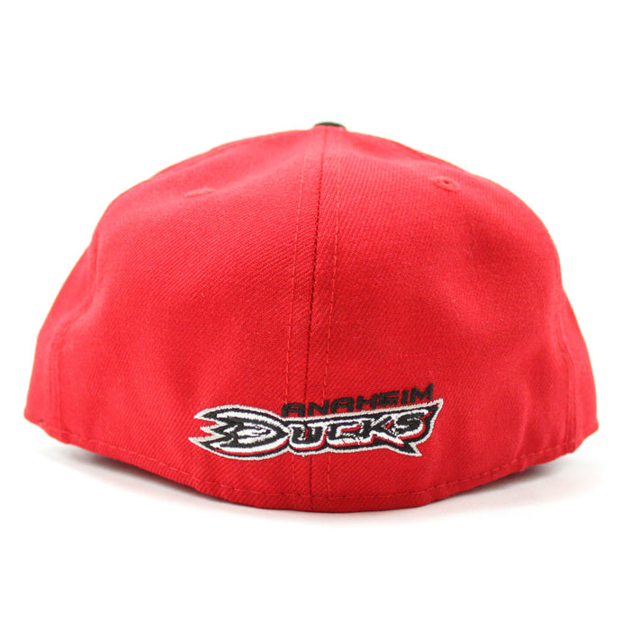 ANAHEIM DUCKS New Era 59Fifty Fitted Hat (RED BLACK)