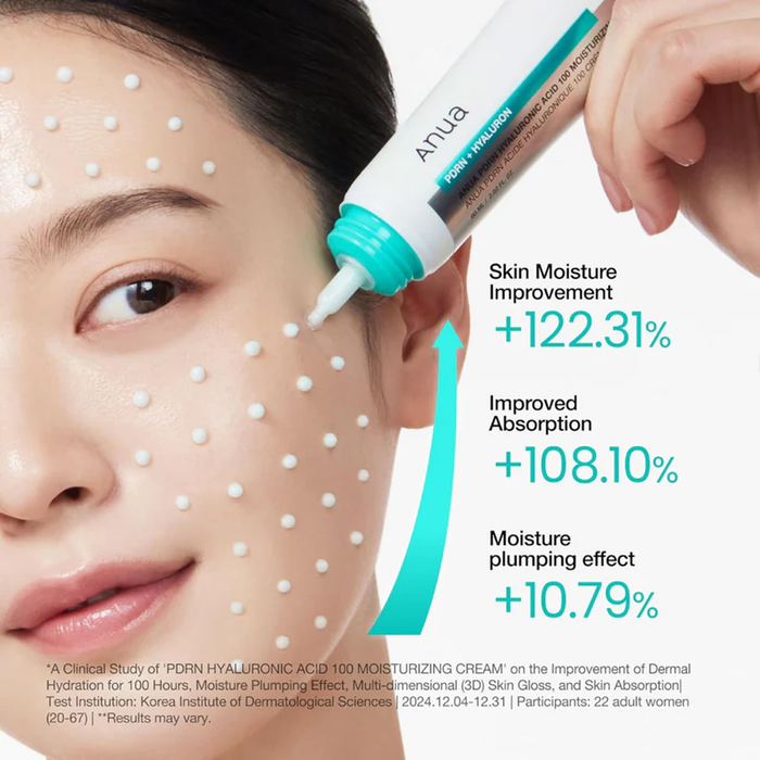 Anua PDRN Hyaluronic Acid 100 Moisture Cream 60 ml