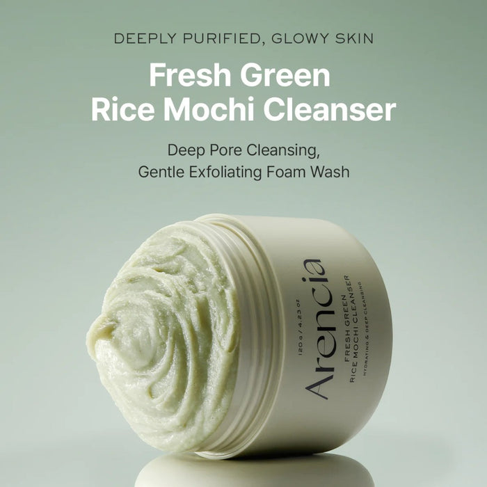 Arencia Fresh Green Rice Mochi Cleanser | VGLE Beauty Canada