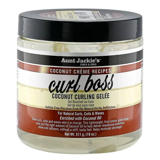 Aunt Jackie's Coconut Créme Recipes Curl Boss Coconut Curling Gélee 15oz