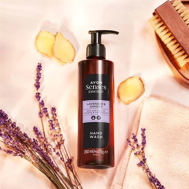 Avon Senses Essence Lavender & Ginger Bathroom Trio - Set