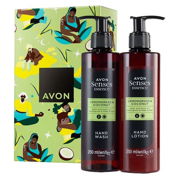 Avon Senses Essence Lemongrass & Coconut Gift Set