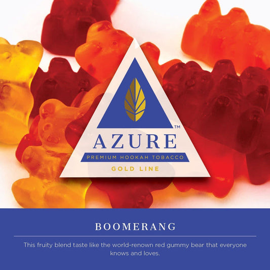 Azure Gold Line Boomerang Hookah Shisha Flavor -