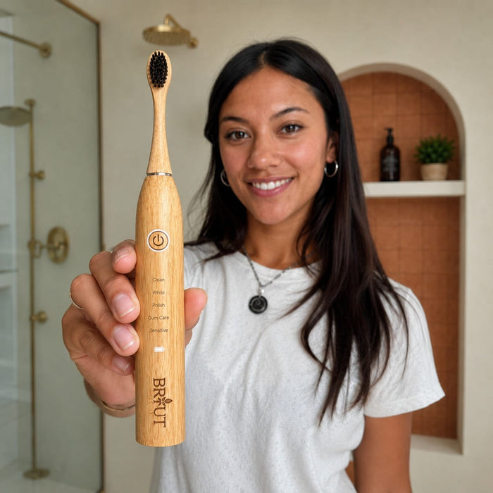 Briut Essentials bamboo sonic electric toothbrush