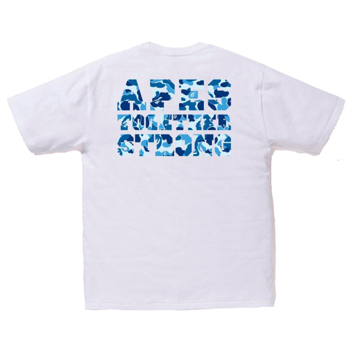 Bape ABC College ATS Tee White/Blue