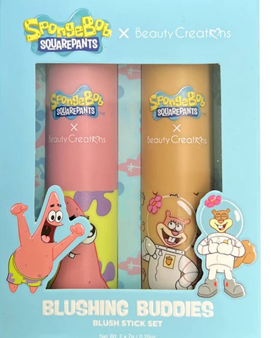 Beauty Creations X Spongebob Blushing Buddies Blush Stick Set