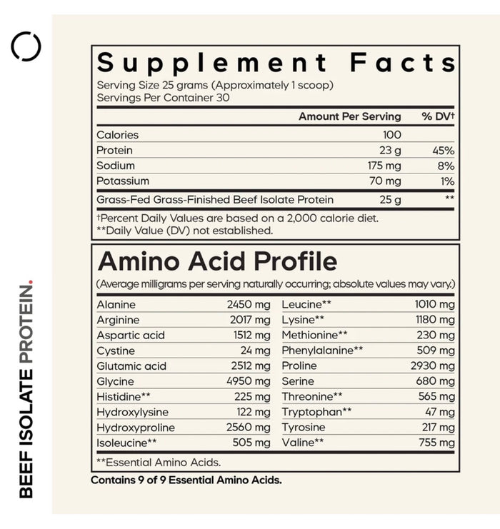 Beef Isolate Protein Powder