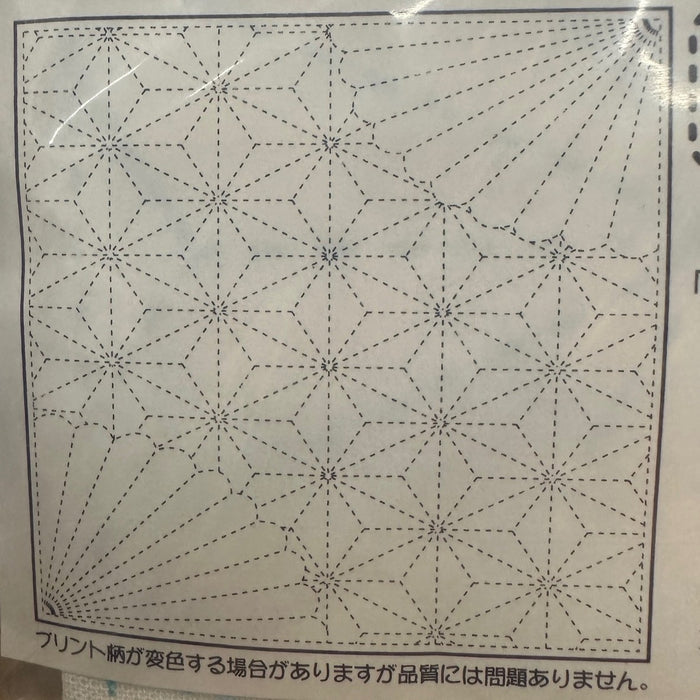 Sheet with fan and hemp leaf pattern on a white background