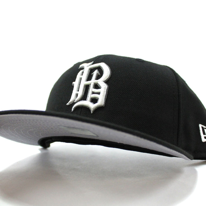 Birmingham Barons New Era 59Fifty Fitted hats (AIR JORDAN IX BARONS GRAY UNDER BRIM)