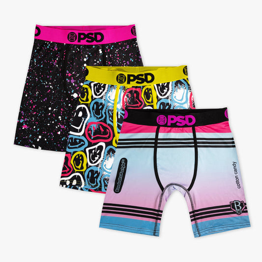 Multi-color Sundae Bomber 3-pack underwear — front view