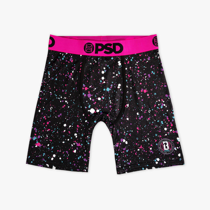 Multi-color Paint Splatter underwear — front view