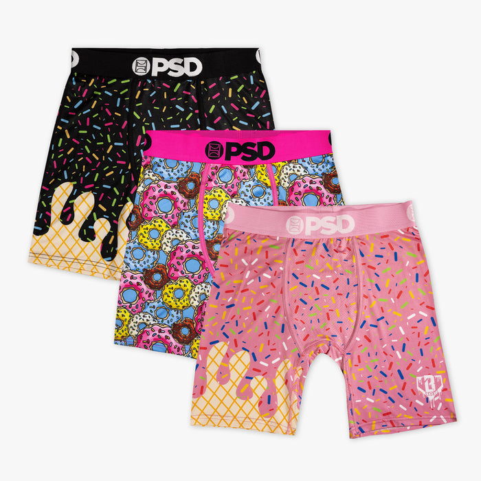 Multi-color Sweet Swing 3-pack underwear — front view