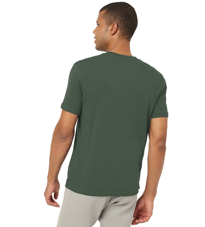 Black Forest Green Henley 2.0 - Half Sleeves (Pack Of 1)