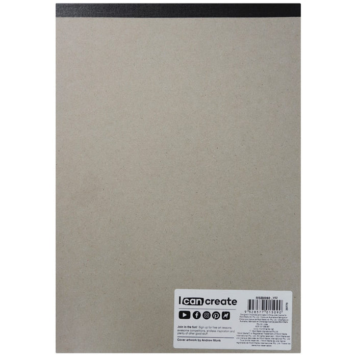 Black Paper Sketch Pad Signature 140gsm A4 25 Sheet