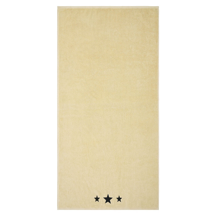 Black Stars Creme Towels & Washcloths-Lange General Store